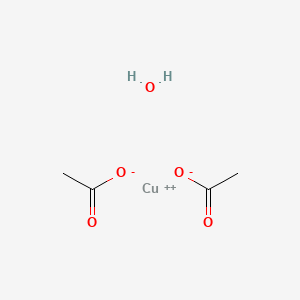 Copper(II) acetate 1-hydrate - CAS 6046-93-1 chemical product image